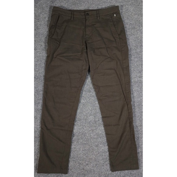 lululemon athletica Other - Lululemon Mens 34x31 Commission Pants Olive Green Classic Stretch Casual Zip